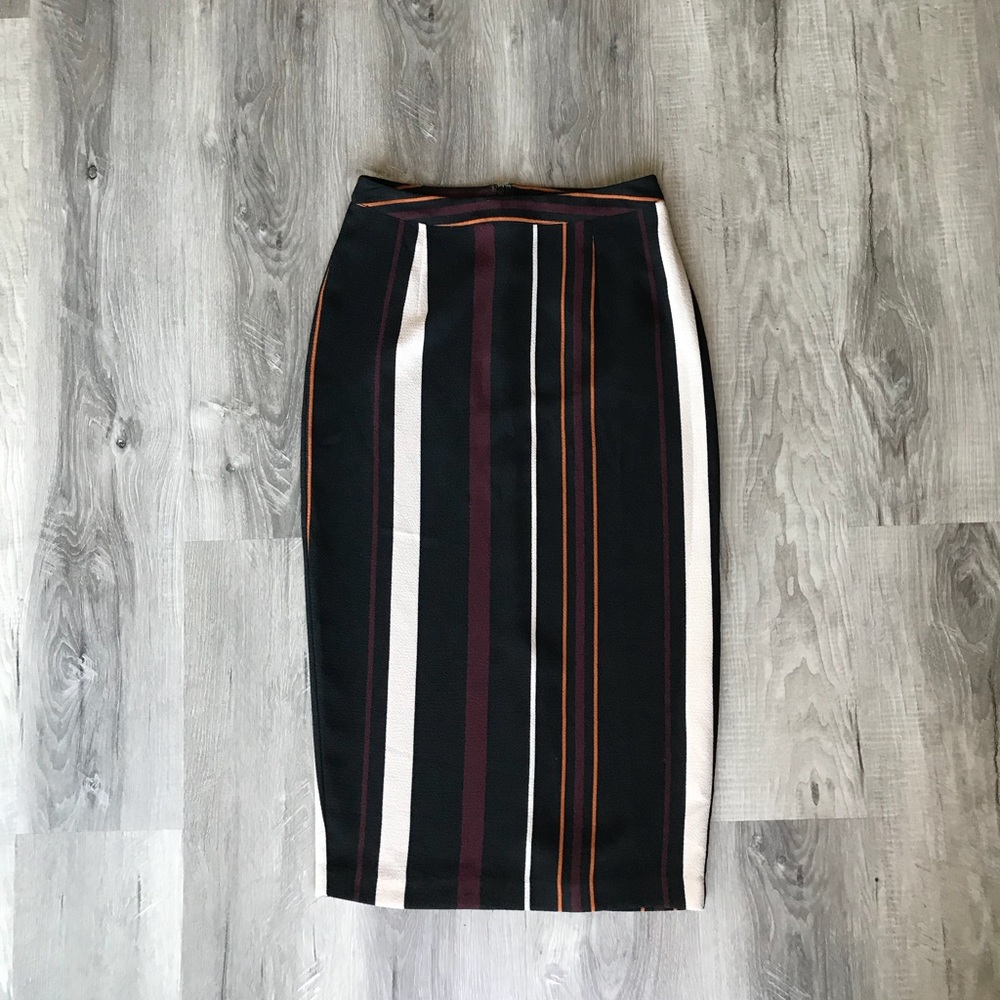 Abstract Midi Pencil Skirt ✨